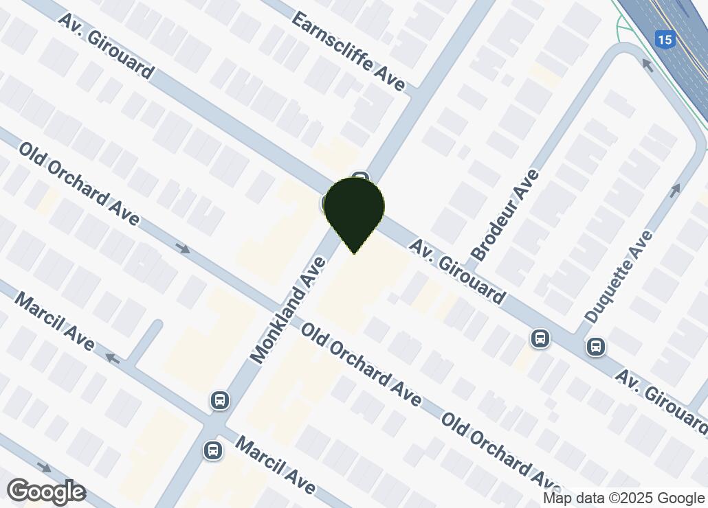 Map showing location at 45.4766013, -73.6216702