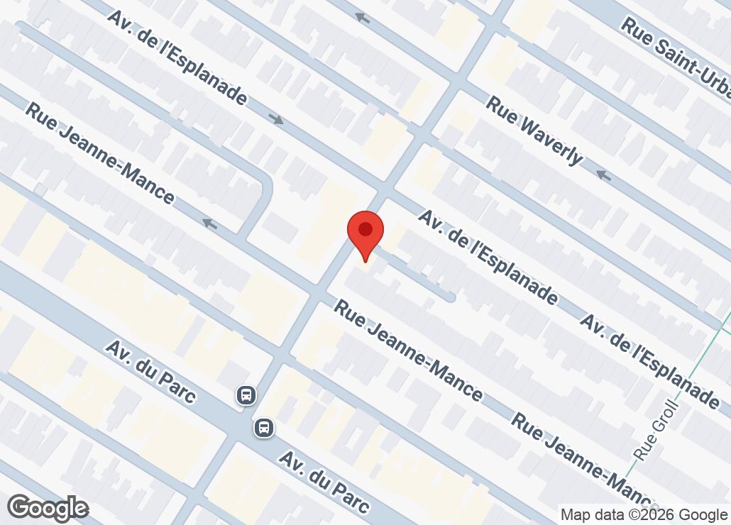 Map showing location at 45.5230738, -73.6012436