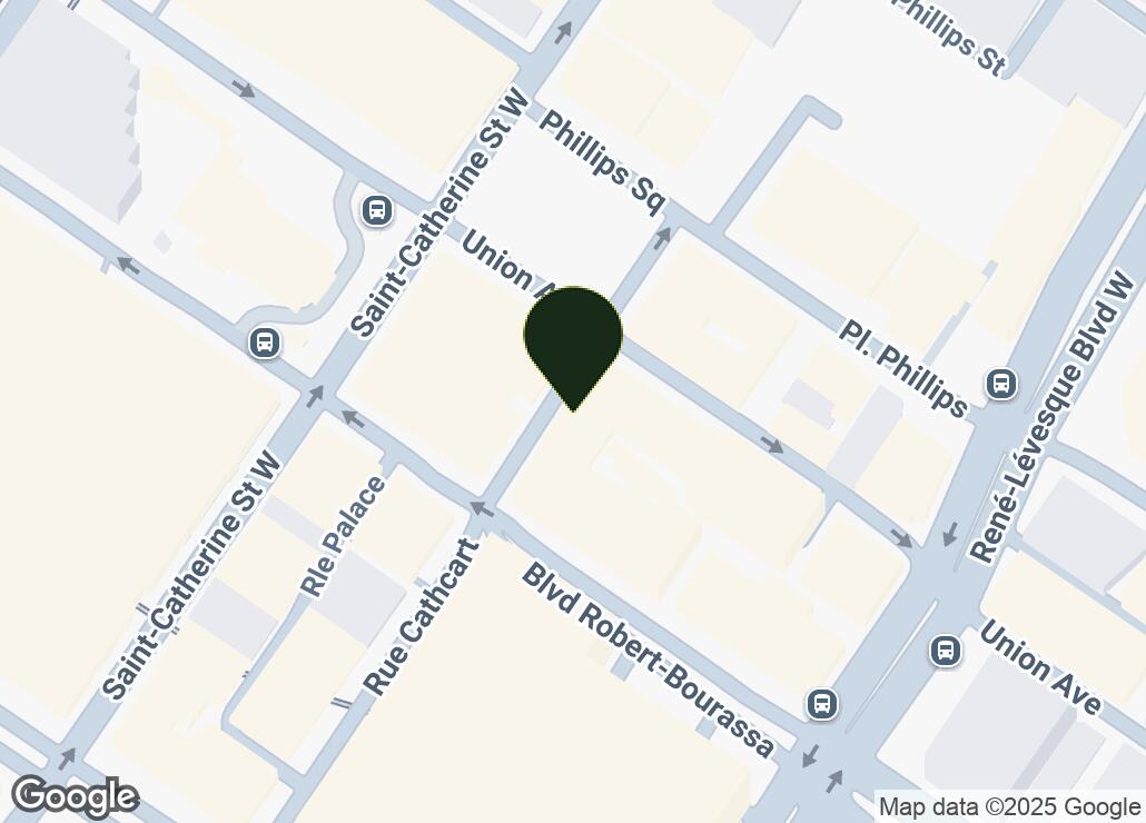 Map showing location at 45.5031259, -73.5685682