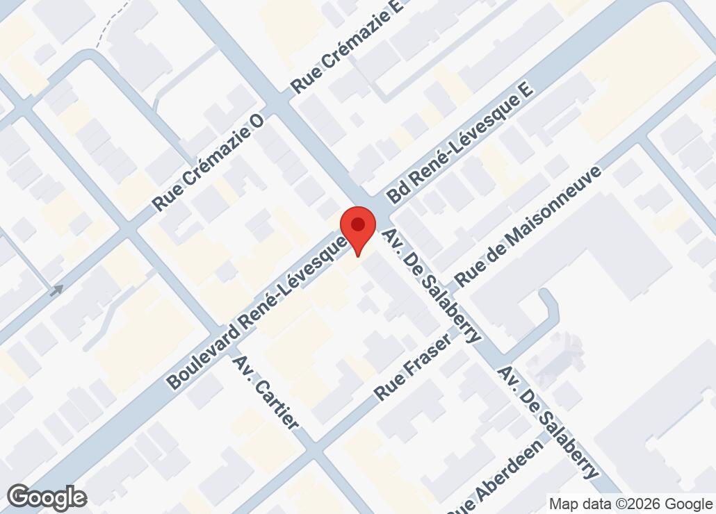 Map showing location at 46.8047169, -71.2255957