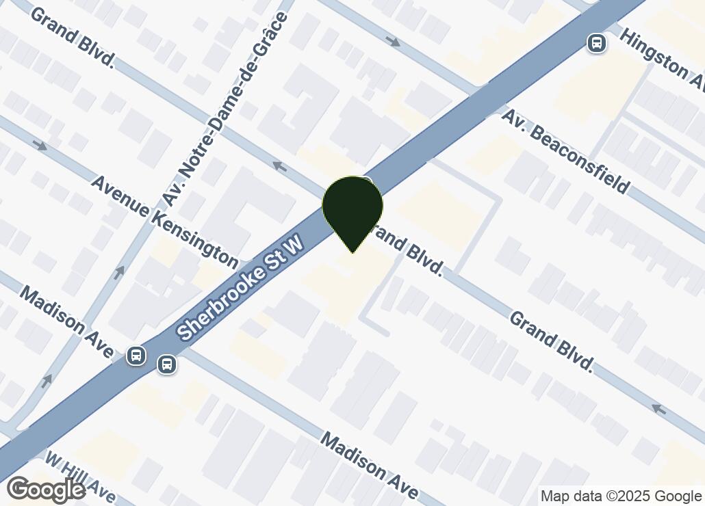Map showing location at 45.4664209, -73.623343