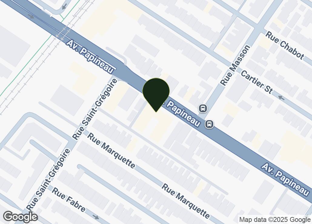 Map showing location at 45.5373737, -73.5846638