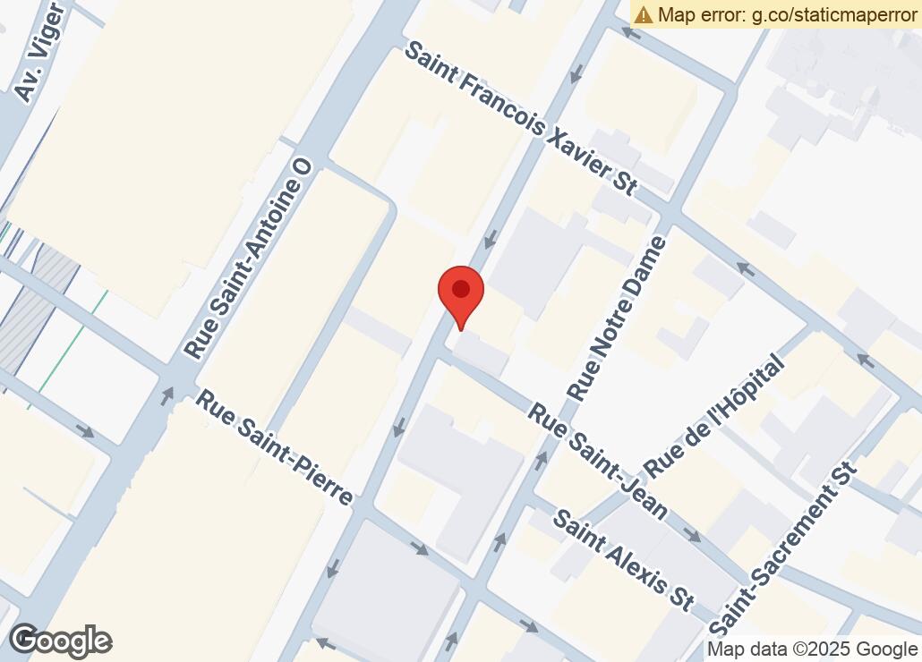 Map showing location at 45.5034139, -73.5586823