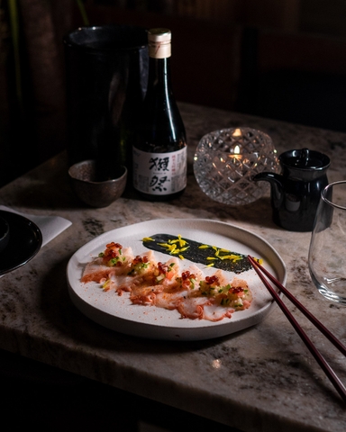 assiette sashimi saké