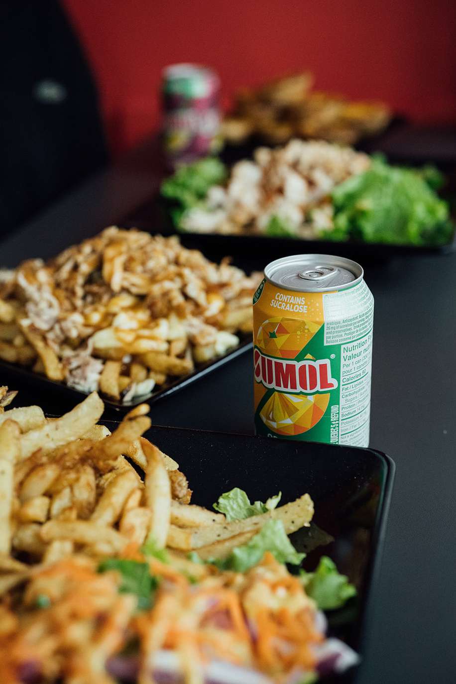 romados frites salade sumol